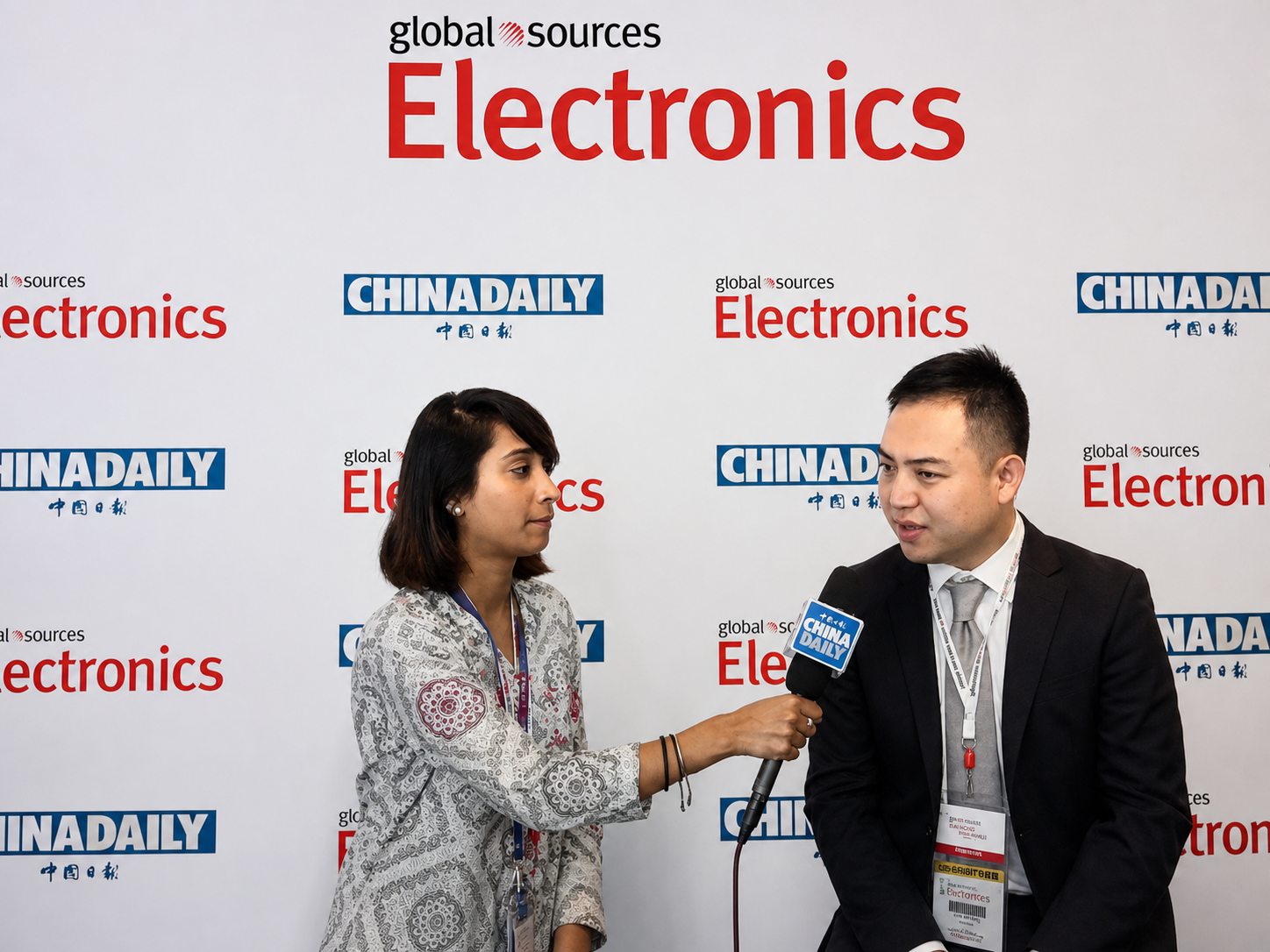 ZN Bai interviewed by China Daily at Global Sources Electronics