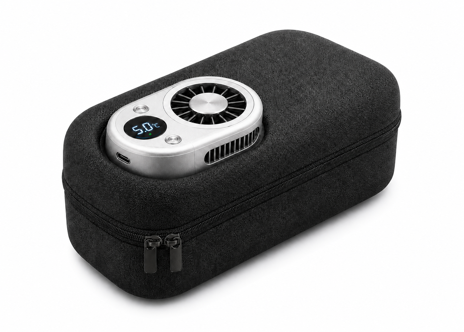 Portable electronic active-cooling bag